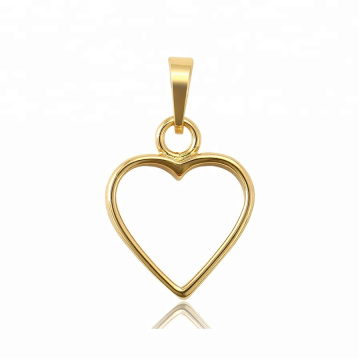 34406 xuping design en acier inoxydable bijoux en or 14K couleur pendentif en forme de coeur